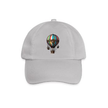 Heißluftballon - Baseballkappe - Grau - Vorne