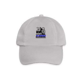Mountaineering icon - Baseball Cap - grey - Front
