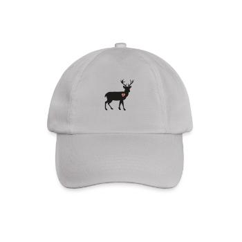 elk hirsch elch blitz thunder - Baseball Cap - grey - Front