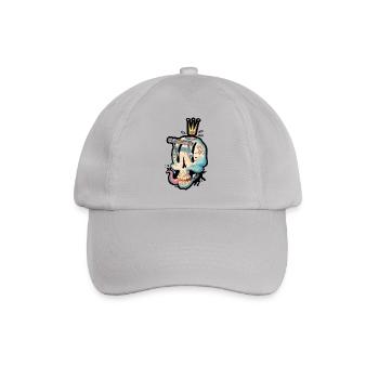 Skull for gambling - Baseball Cap - grey - Front