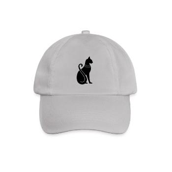 Ägyptische Katze - Baseballkappe - Grau - Vorne