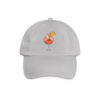 Crème glacée, crème glacée, crème glacée, crème glacée, boule, crème glacée, sundae - Casquette classique - bruyère - Devant