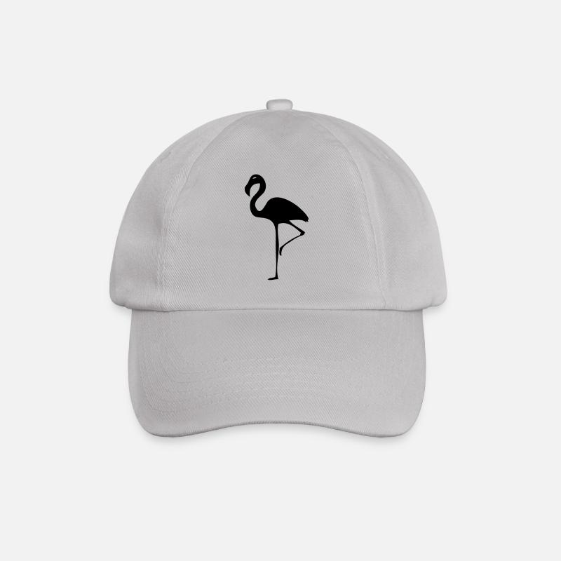 Flamingo - Baseballkappe - Grau