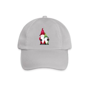 little cute imp friends for christmas - Baseball Cap - grey - Front