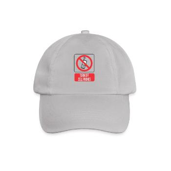 Mobile off - Baseball Cap - grey - Front