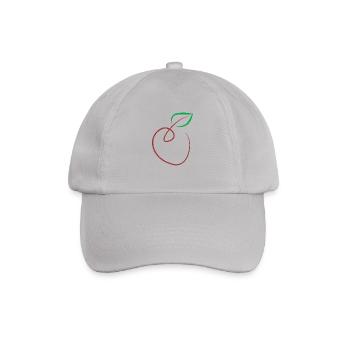 Apfel - Baseballkappe - Grau - Vorne