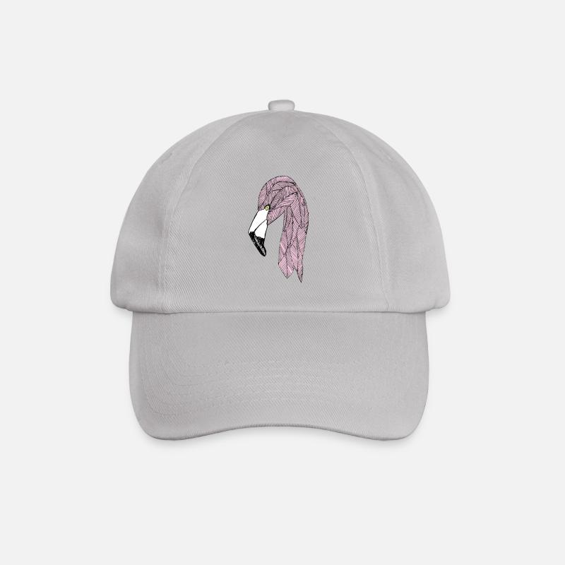 Flamingo - Baseballkappe - Grau