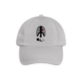 X Ray Maternity Skeleton Rips - Baseball Cap - grey - Front