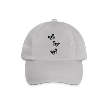 falter schmetterling - Baseballkappe - Grau - Vorne