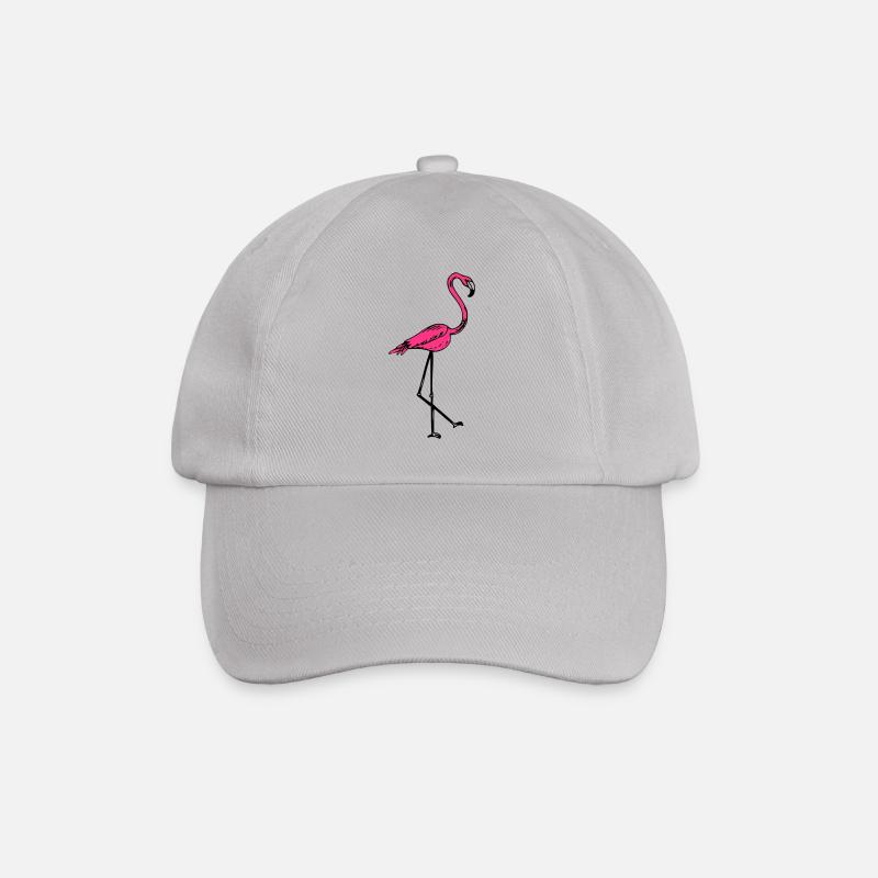 flamingo - Baseballkappe - Grau