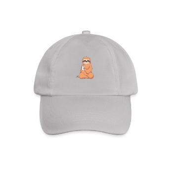 Coffee sloth - Baseball Cap - grey - Front