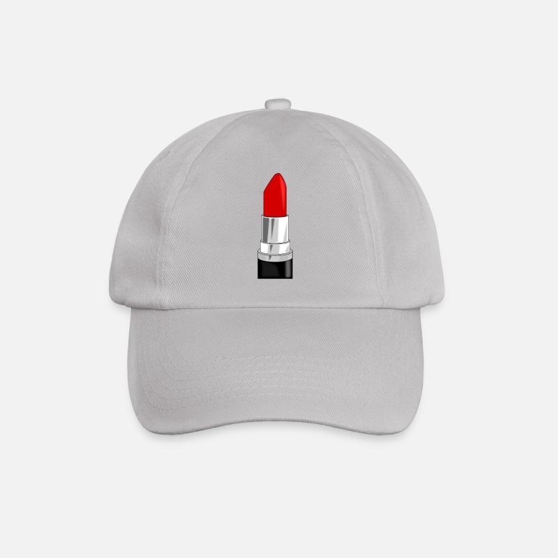 Lippenstift - Baseballkappe - Grau