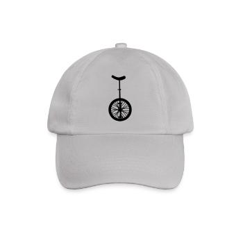 Einrad - Baseballkappe - Grau - Vorne