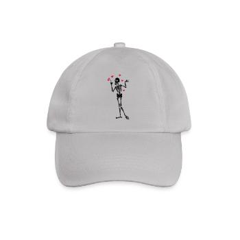 Skeleton-Liebhaber - Baseballkappe - Grau - Vorne