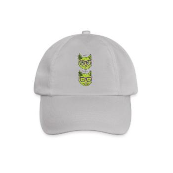 Vegan cat feels good - Baseball Cap - grey - Front