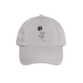 black_rose - Baseballkappe - Grau - Vorne