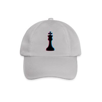 3D Effect Chess - Baseball Cap - grey - Front