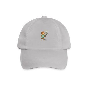 Badminton - Bear - Baseball Cap - grey - Front