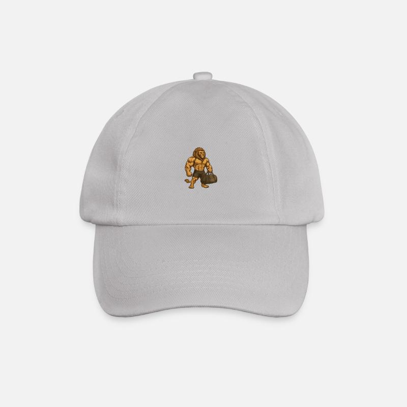 Fitness – Lion - Baseball Cap - grey