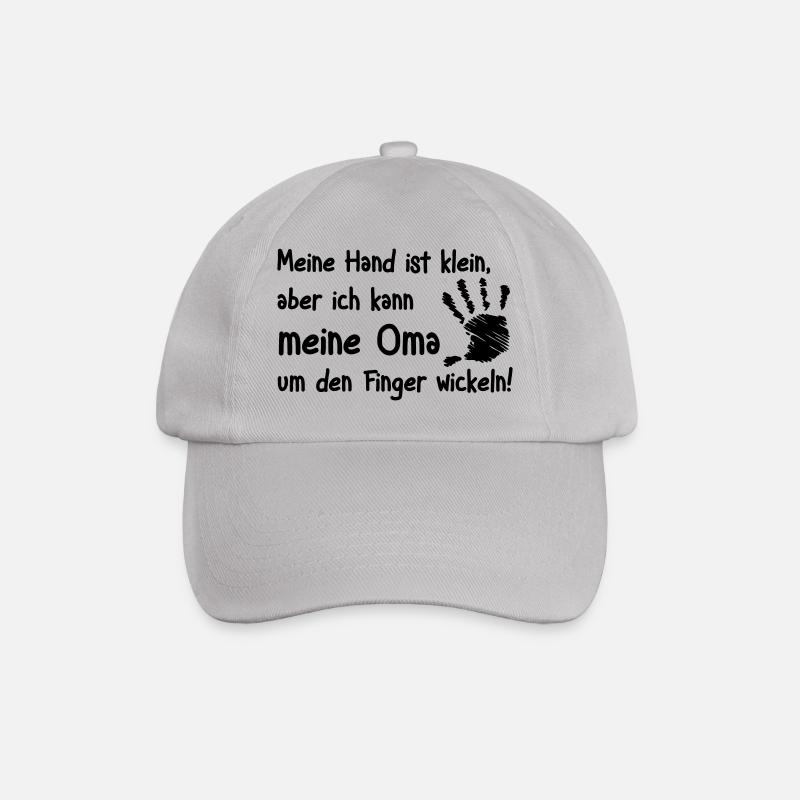 Oma um den Finger wickeln - Baseballkappe - Grau