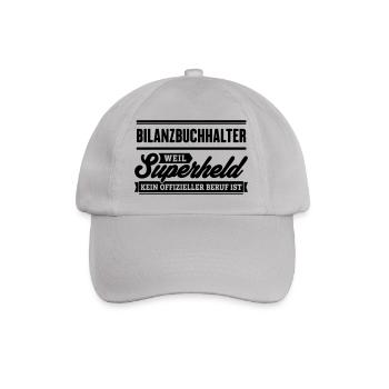 Superheld Bilanzbuchhalter - Baseballkappe - Grau - Vorne