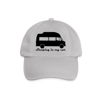 Sleeping in my car - Baseballkappe - Grau - Vorne