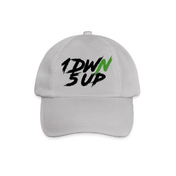 1DWN5UP black - Baseball Cap - grey - Front