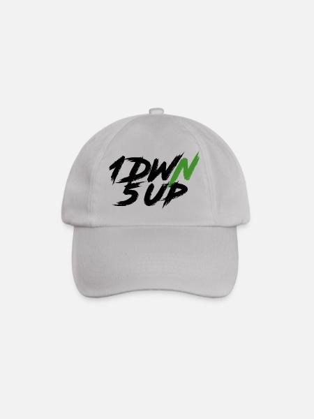 1DWN5UP black - Baseball Cap - grey