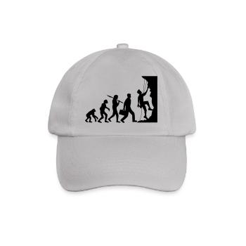 evolution evolution born steep wall climbs - Baseball Cap - grey - Front