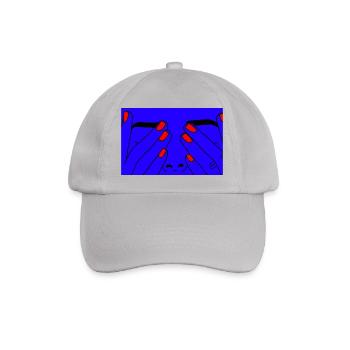 Face blue - Baseballkappe - Grau - Vorne