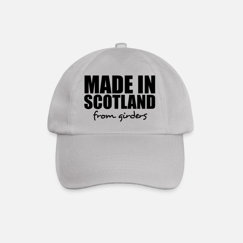 made in scotland from girders - Baseball Cap - grey