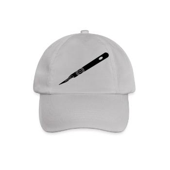 scalpel_bs3 - Baseball Cap - grey - Front