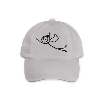 Super young or man flies fast with cape - Baseball Cap - grey - Front