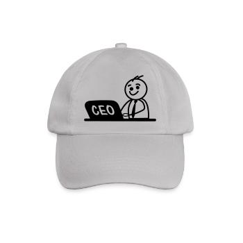 Work laptop CEO - Baseball Cap - grey - Front
