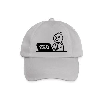 Arbeit Laptop SEO - Baseballkappe - Grau - Vorne