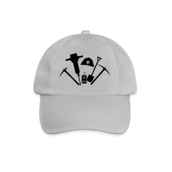 Miners tools - Baseball Cap - grey - Front