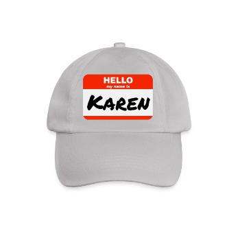 Bonjour, je m’appelle Karen Étiquette Étiquette Étiquette - Casquette classique - bruyère - Devant