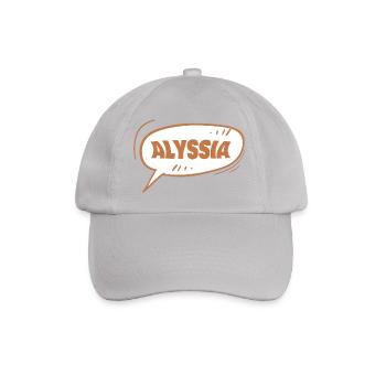 Alyssia as a given name - Baseball Cap - grey - Front