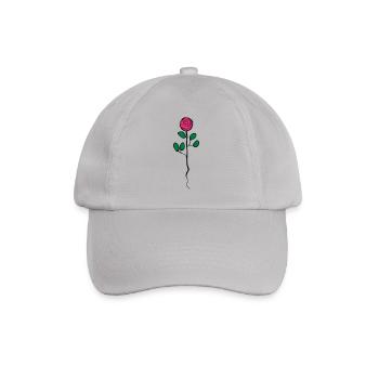 rose - Baseball Cap - grey - Front