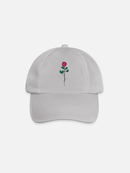 Rose - Baseballkappe - Grau