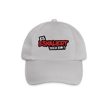 ES ESKALIERT DOCH EHH ! - Baseballkappe - Grau - Vorne