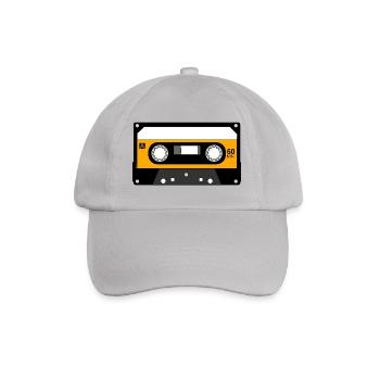 Music cassette design gift - Baseball Cap - grey - Front