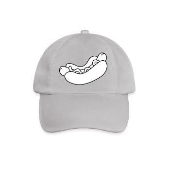 hotdog hot dog sausages fast food fastfood10 - Baseballkappe - Grau - Vorne
