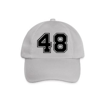 48 - Baseballkappe - Grau - Vorne
