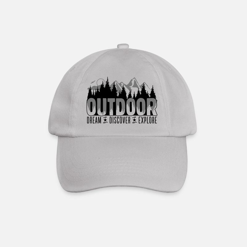 Outdoor - Dream Discover Explore - Baseballkappe - Grau