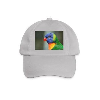 Honigpapagei alias Loris - Baseballkappe - Grau - Vorne