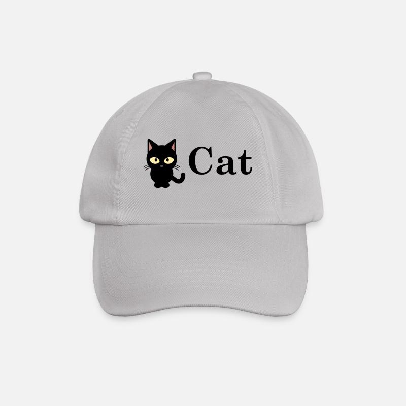 cat cat meow - Baseball Cap - grey