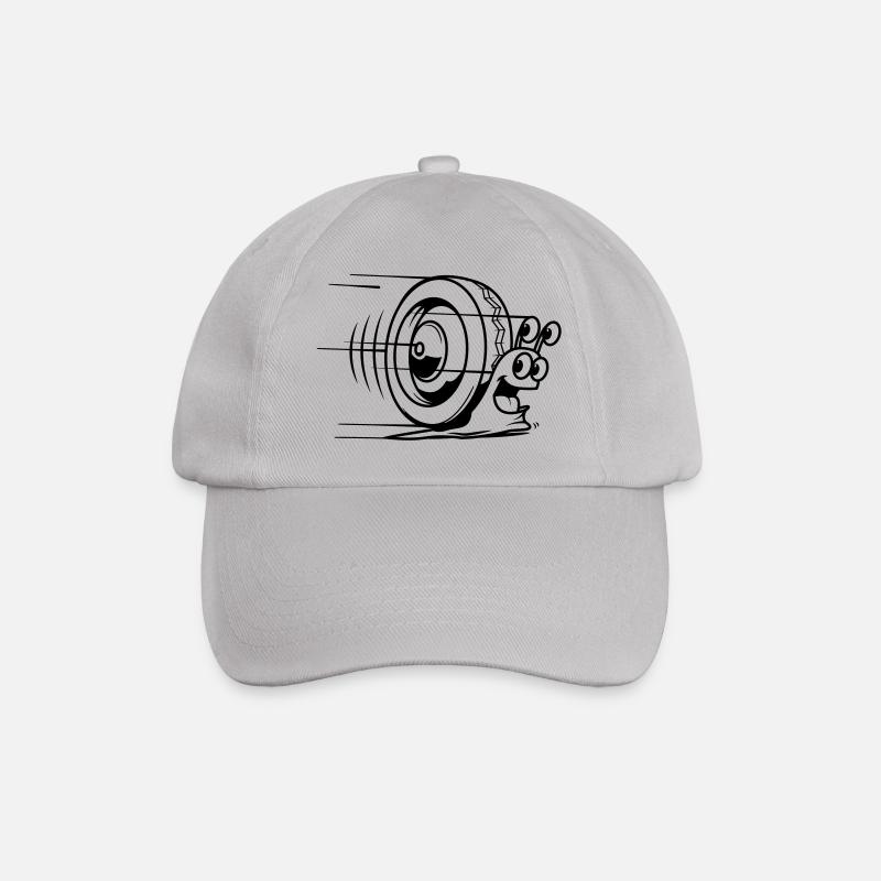 snail speed - Baseball Cap - grey