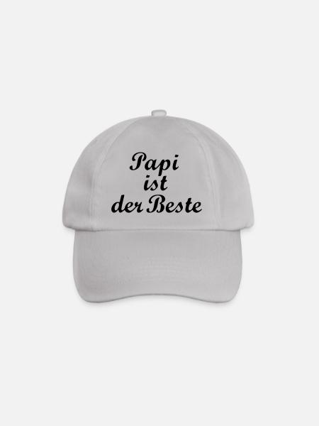 Daddy is the Best Baby Birth Kid Gift - Baseball Cap - grey