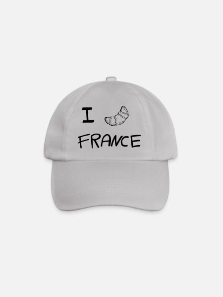 I LOVE FRANCE - Baseball Cap - grey